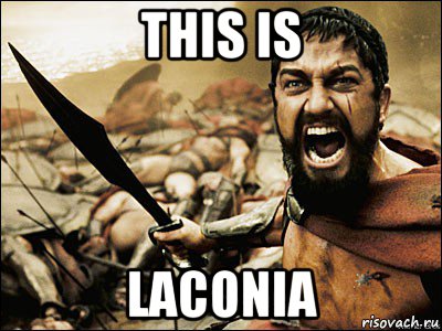 this is laconia, Мем Это Спарта