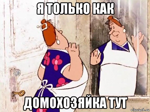 я только как домохозяйка тут