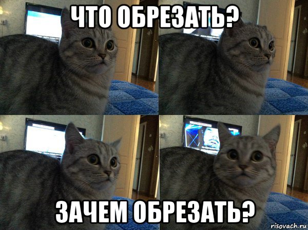 что обрезать? зачем обрезать?