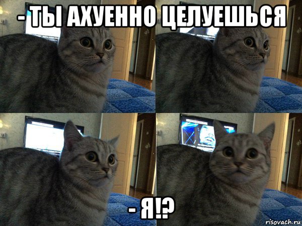 - ты ахуенно целуешься - я!?