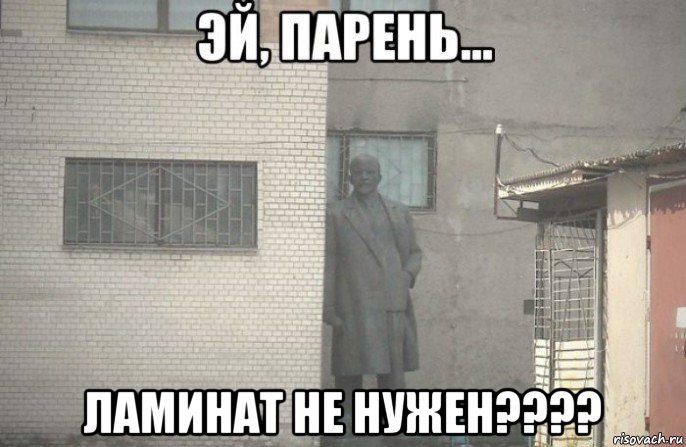  ламинат не нужен????, Мем псс парень