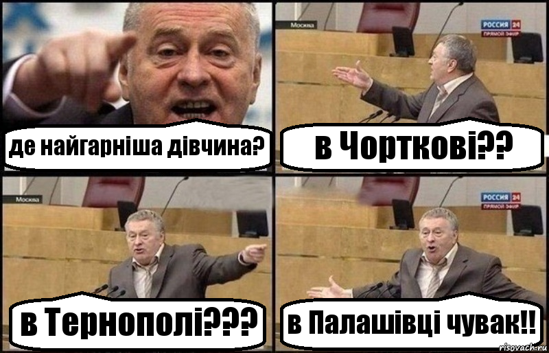 де найгарніша дівчина? в Чорткові?? в Тернополі??? в Палашівці чувак!!, Комикс Жириновский