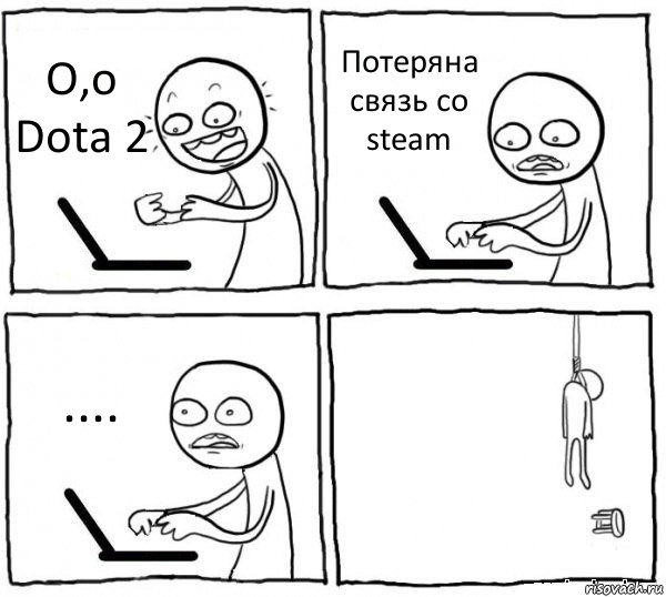 О,о Dota 2 Потеряна связь со steam .... , Комикс интернет убивает