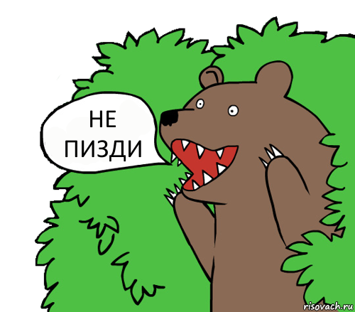 НЕ ПИЗДИ, Комикс медведь из кустов