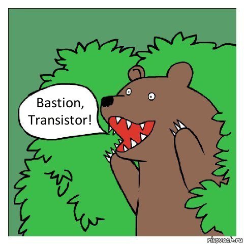 Bastion, Transistor!, Комикс Медведь (шлюха)