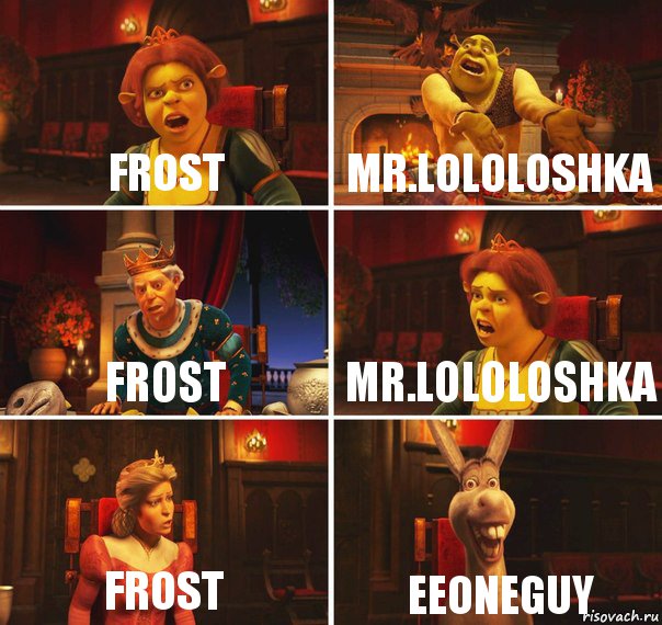 Frost Mr.LoLoLoshka Frost Mr.LoLoLoshka Frost EeOneGuy, Комикс  Шрек Фиона Гарольд Осел