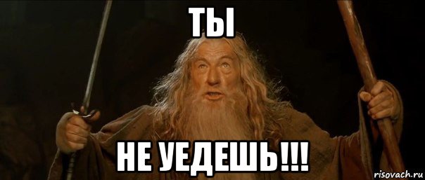 ты не уедешь!!!, Мем Гендальф (Ты не пройдешь)