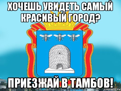 хочешь увидеть самый красивый город? приезжай в тамбов!, Мем Типичный Тамбов