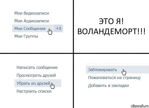 ЭТО Я! ВОЛАНДЕМОРТ!!!, Комикс  Удалить из друзей