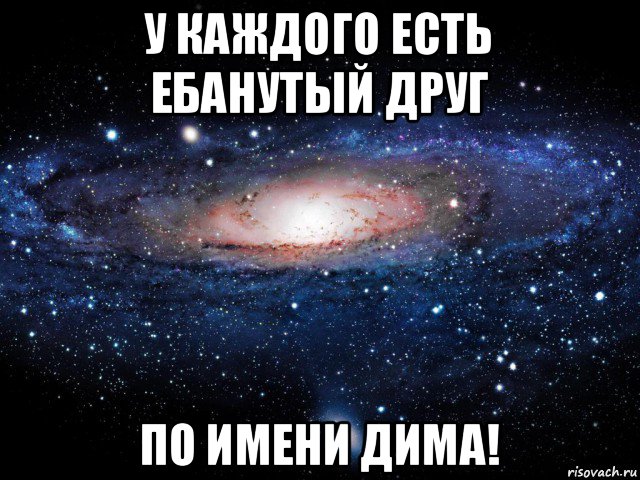 у каждого есть ебанутый друг по имени дима!, Мем Вселенная