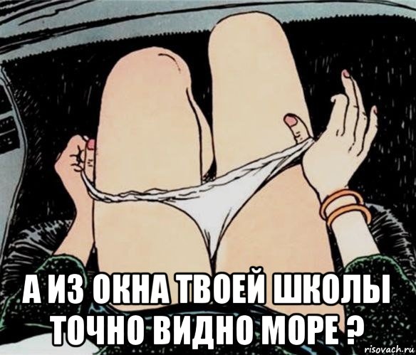  а из окна твоей школы точно видно море ?, Мем А ты точно