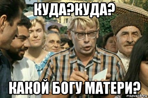 куда?куда? какой богу матери?