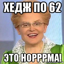 хедж по 62 это норррма!, Мем ЭТО НОРМАЛЬНО