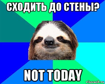 сходить до стены? not today