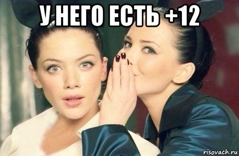 у него есть +12 , Мем  Он