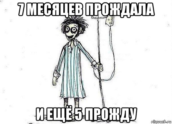 7 месяцев прождала и ещё 5 прожду, Мем  зато я сдал