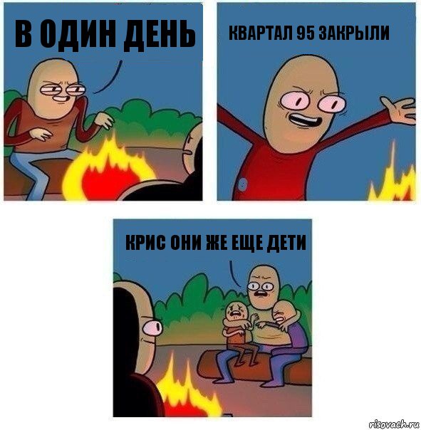 В один день Квартал 95 закрыли Крис они же еще дети, Комикс   Они же еще только дети Крис