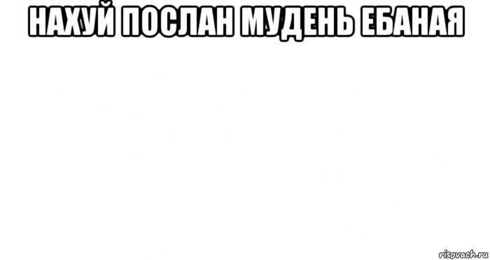 нахуй послан мудень ебаная 