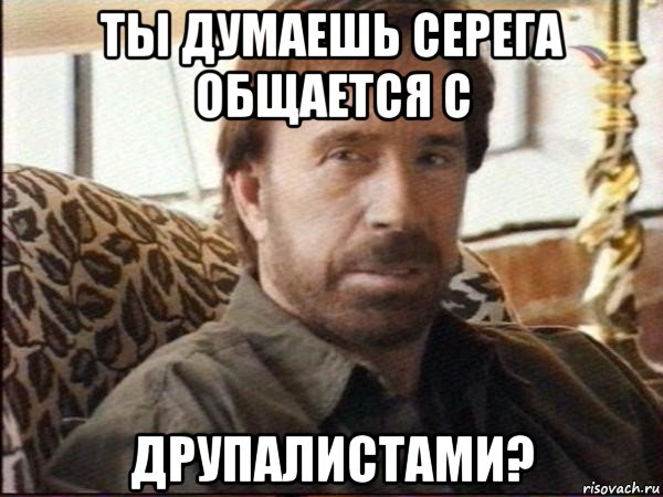 ты думаешь серега общается с друпалистами?, Мем чак норрис