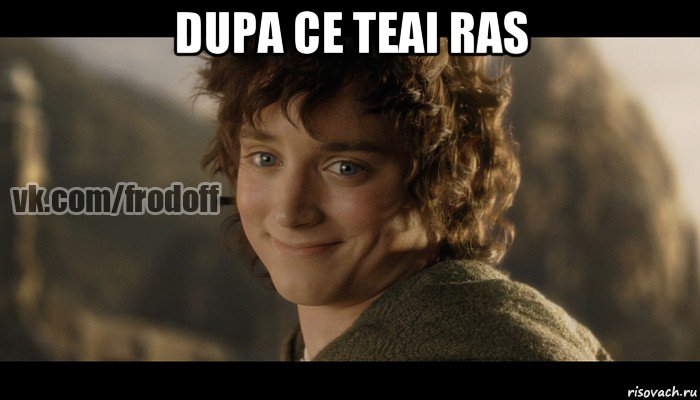 dupa ce teai ras , Мем  Фродо