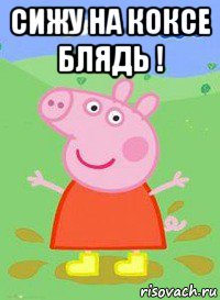 сижу на коксе блядь ! , Мем  Peppa