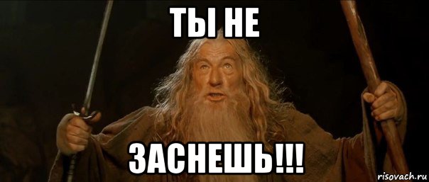 ты не заснешь!!!, Мем Гендальф (Ты не пройдешь)