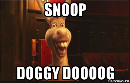 snoop doggy doooog, Мем Осел из Шрека