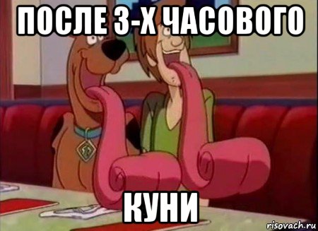 после 3-х часового куни, Мем Скуби ду