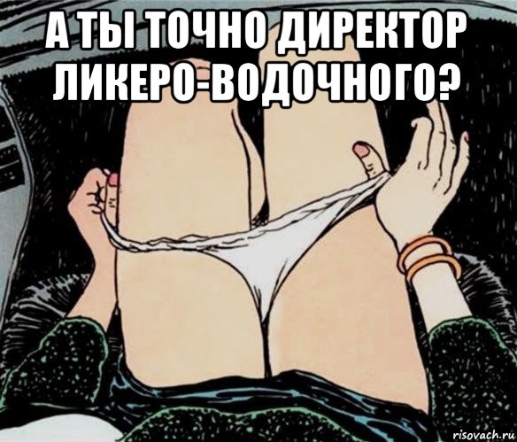 а ты точно директор ликеро-водочного? , Мем А ты точно