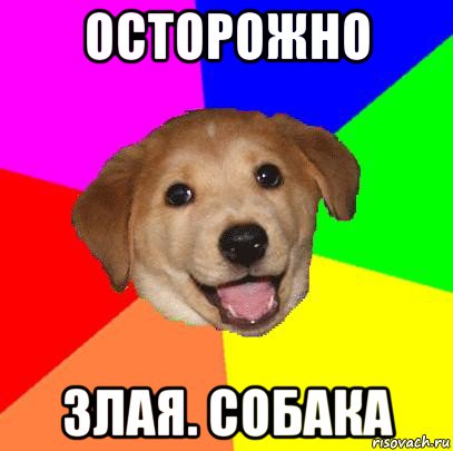 осторожно злая. собака, Мем Advice Dog