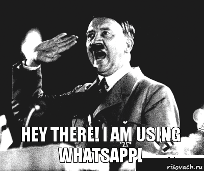 hey there! I am using WhatsApp!, Комикс Гитлер