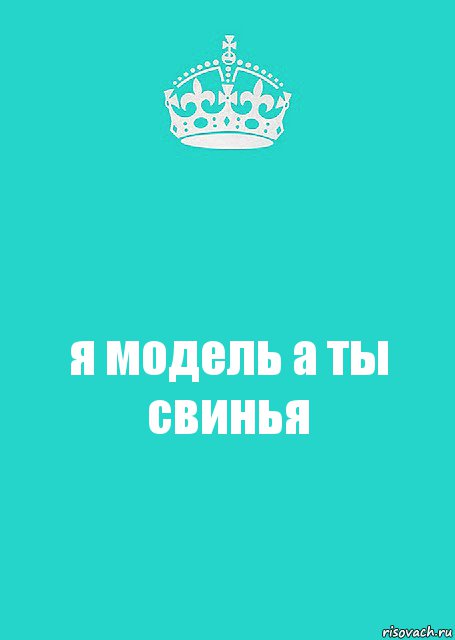 я модель а ты свинья, Комикс  Keep Calm 2