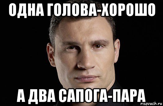 Голова отличная. Одна голова хорошо. Одна голова хорошо а два сапога пара. Одна голова хорошо а две лучше прикол. Одна голова хорошо а две Мем.