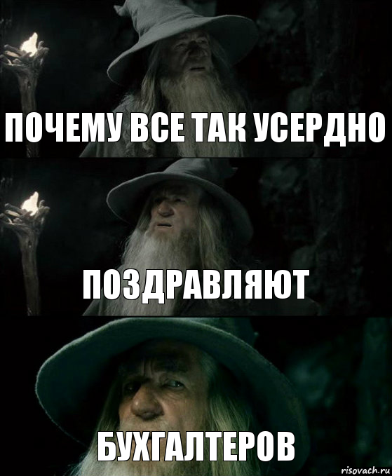 почему все так усердно поздравляют бухгалтеров, Комикс Гендальф заблудился