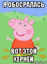 я обосралась вот этой хернёй, Мем  Peppa