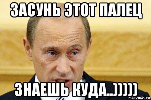 засунь этот палец знаешь куда..))))), Мем путин