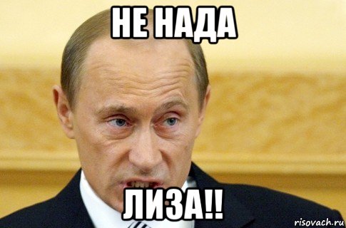 не нада лиза!!, Мем путин