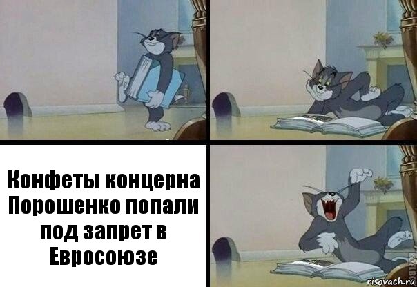 Конфеты концерна Порошенко попали под запрет в Евросоюзе, Комикс  том прочитал в книге