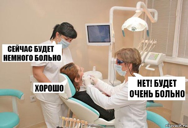 Нет! Будет очень больно