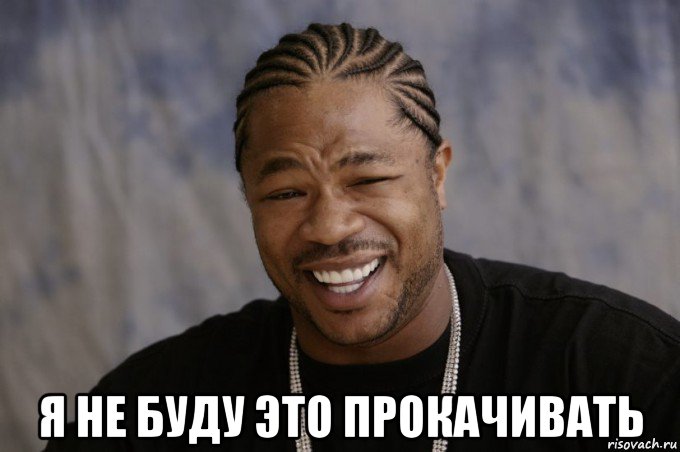  я не буду это прокачивать, Мем Xzibit