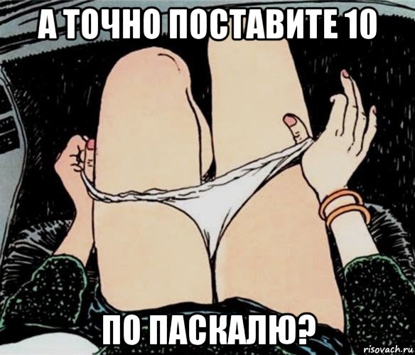 а точно поставите 10 по паскалю?, Мем А ты точно