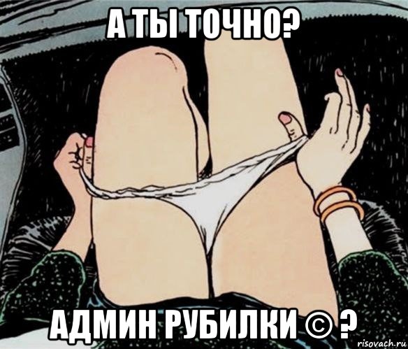 а ты точно? админ рубилки © ?, Мем А ты точно