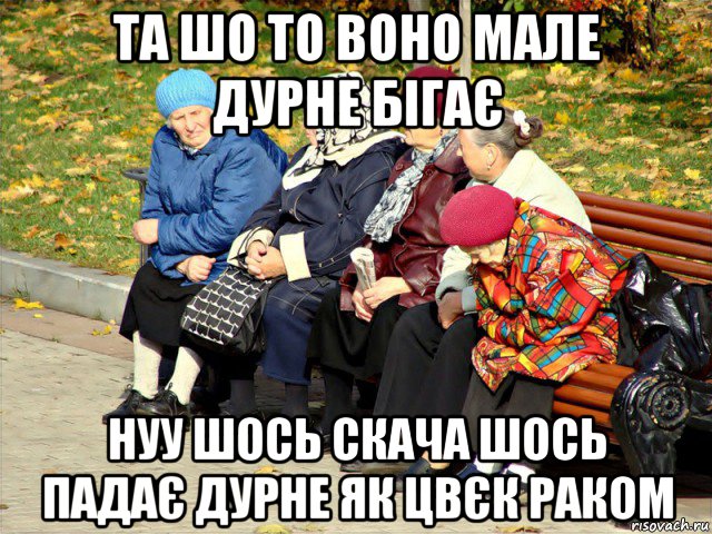 та шо то воно мале дурне бігає нуу шось скача шось падає дурне як цвєк раком