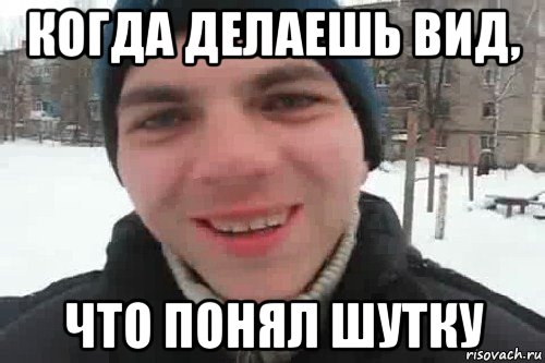 Вид что это. Когда сделал вид что понял. Понял прикол. Делать вид. Делаю вид что понимаю.