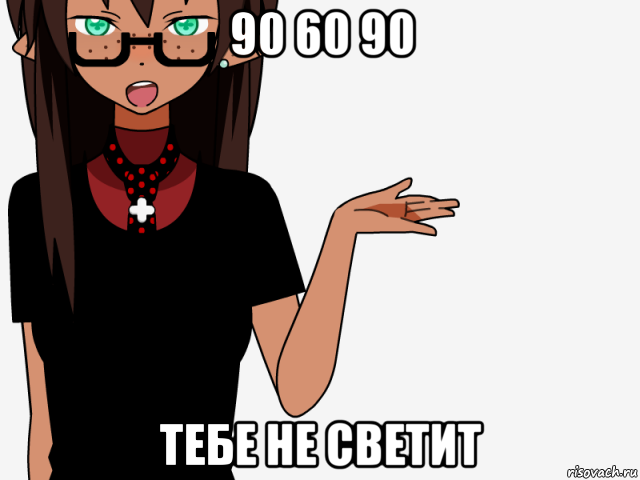 90 60 90 тебе не светит, Мем кИсЕкАй