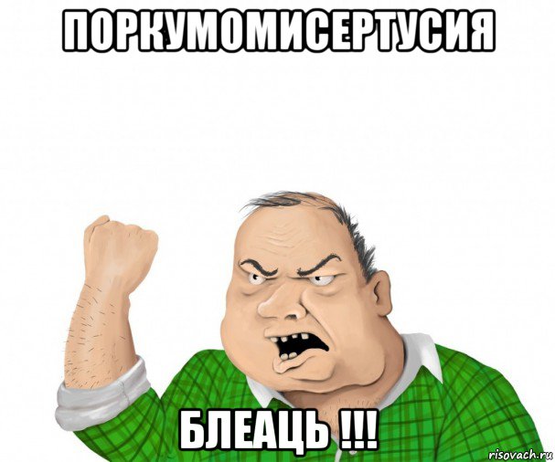 поркумомисертусия блеаць !!!, Мем мужик