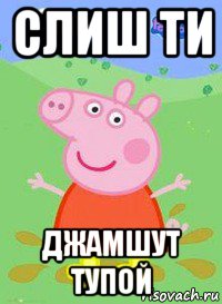 слиш ти джамшут тупой, Мем  Peppa