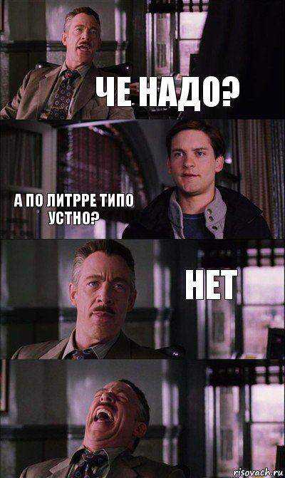 че надо? а по литрре типо устно? нет