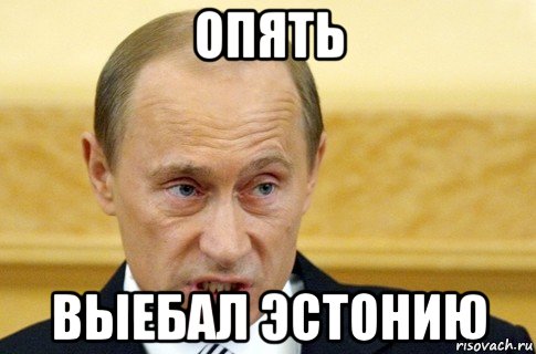 опять выебал эстонию, Мем путин