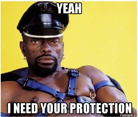 yeah i need your protection, Мем Черный властелин